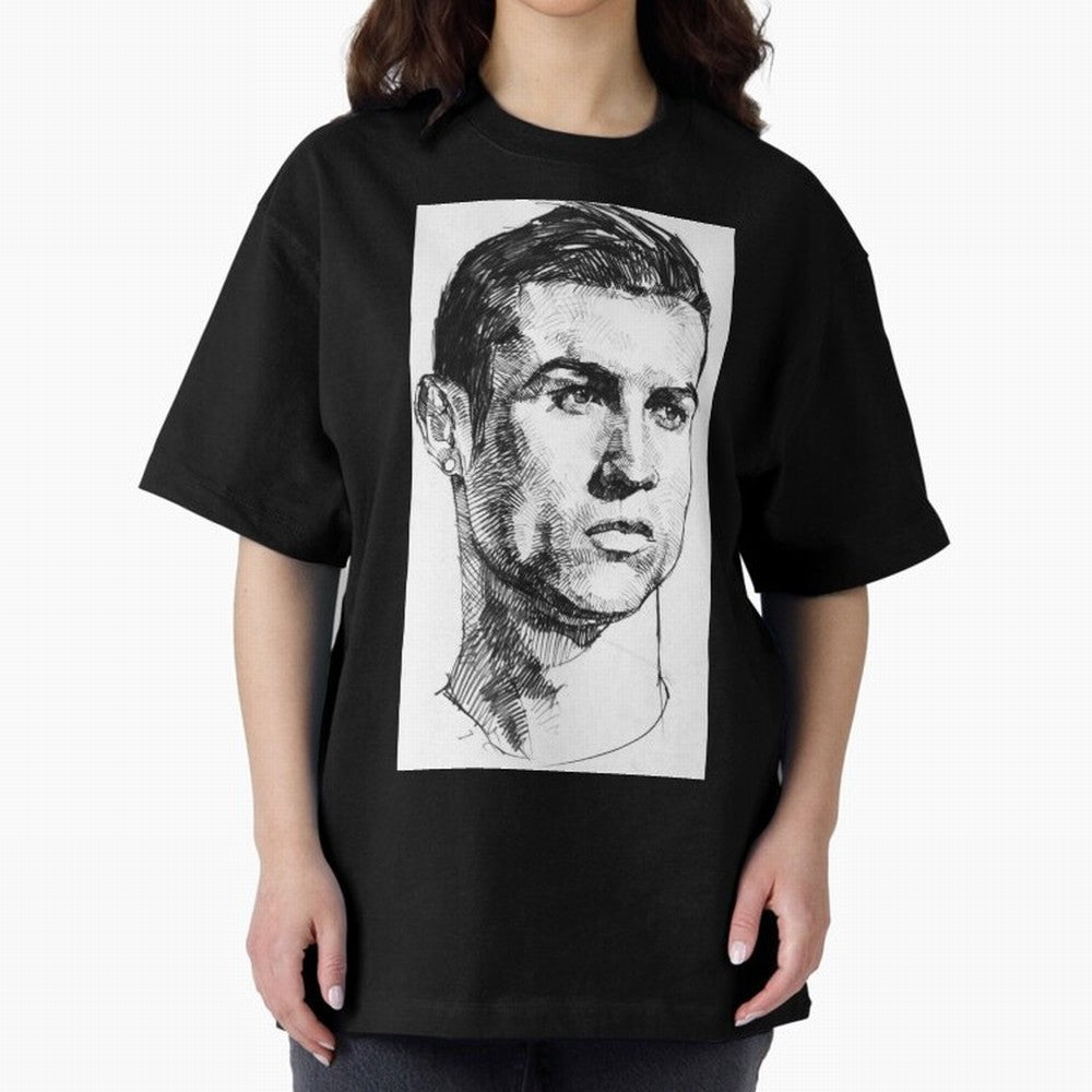 Cristiano Ronaldo CR7 Oversized T-Shirt Capture Global Football Passion for FIFA World Cup 2026, Made for Mbappe and Neymar, Spain, Tournament Hype, Historic Matchups, Family Viewing Parties and Global Sports Pride; Great for Supporters Who Love