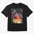 Focus With CR7 Oversized T-Shirt Bring Trophy Dreams to Match Day Hype around FIFA World Cup 2026 USA Canada Mexico, Messi, Neymar and Mbappe, Portugal, Worldwide Fan Energy, Dramatic Goals, Stadium Lights and Championship Celebrations; Ideal for