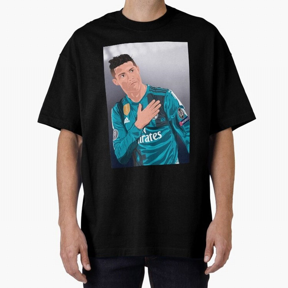 Cristiano Ronaldo Oversized T-Shirt Keep Football History Alive during FIFA World Cup 2026 Group Stage Driven by Mbappe, France Energy, Global Supporter Spirit, Legendary Goals, National Colors and Tournament Celebration; Perfect for Fans,