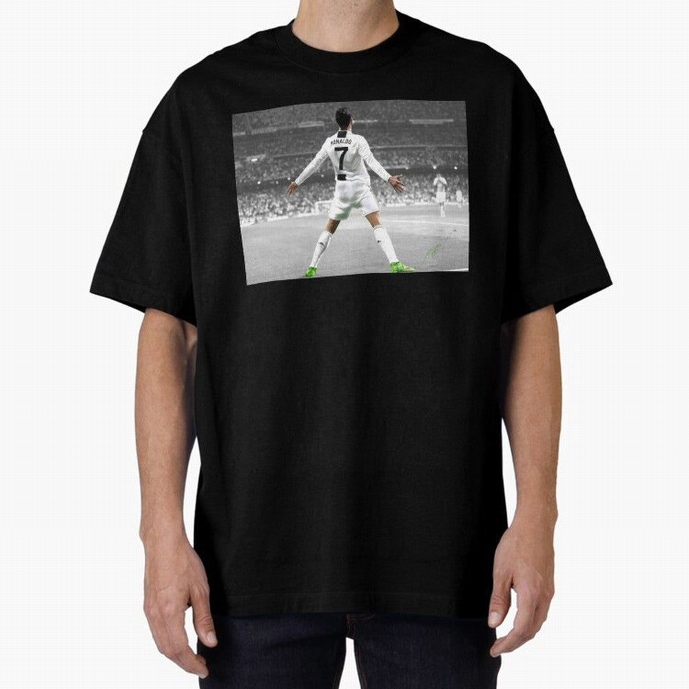 Cristiano Ronaldo Oversized T-Shirt Celebrate National Team Dreams in FIFA World Cup 2026 USA Canada Mexico for Fans of Mbappe and Brazil, Portugal and Argentina, Bringing Stadium Chants, National Pride, Trophy Dreams and Unforgettable Football