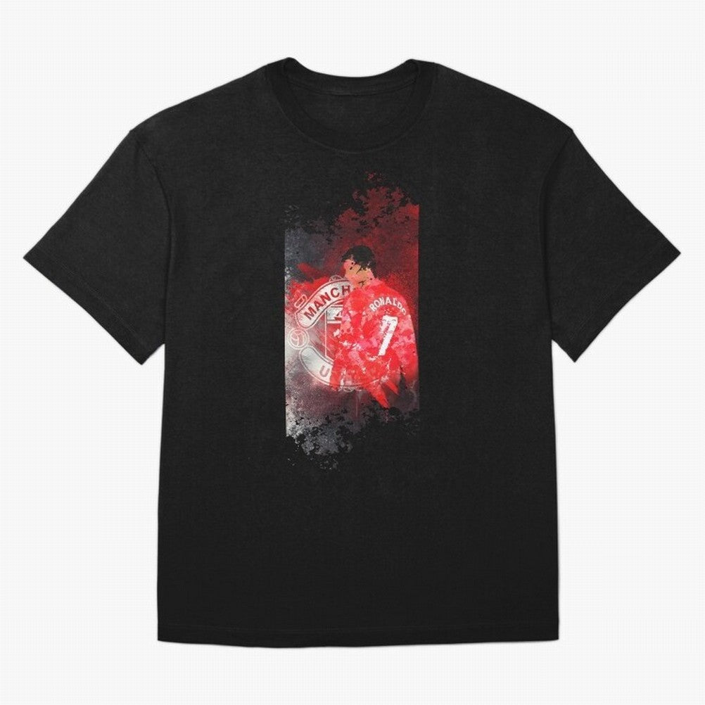 Ronaldo Illustration 003 Oversized T-Shirt Join the Countdown to Match Day Hype around FIFA World Cup 2026 USA Canada Mexico, CR7, Netherlands, Tournament Hype, Historic Matchups, Family Viewing Parties and Global Sports Pride; Great for Supporters