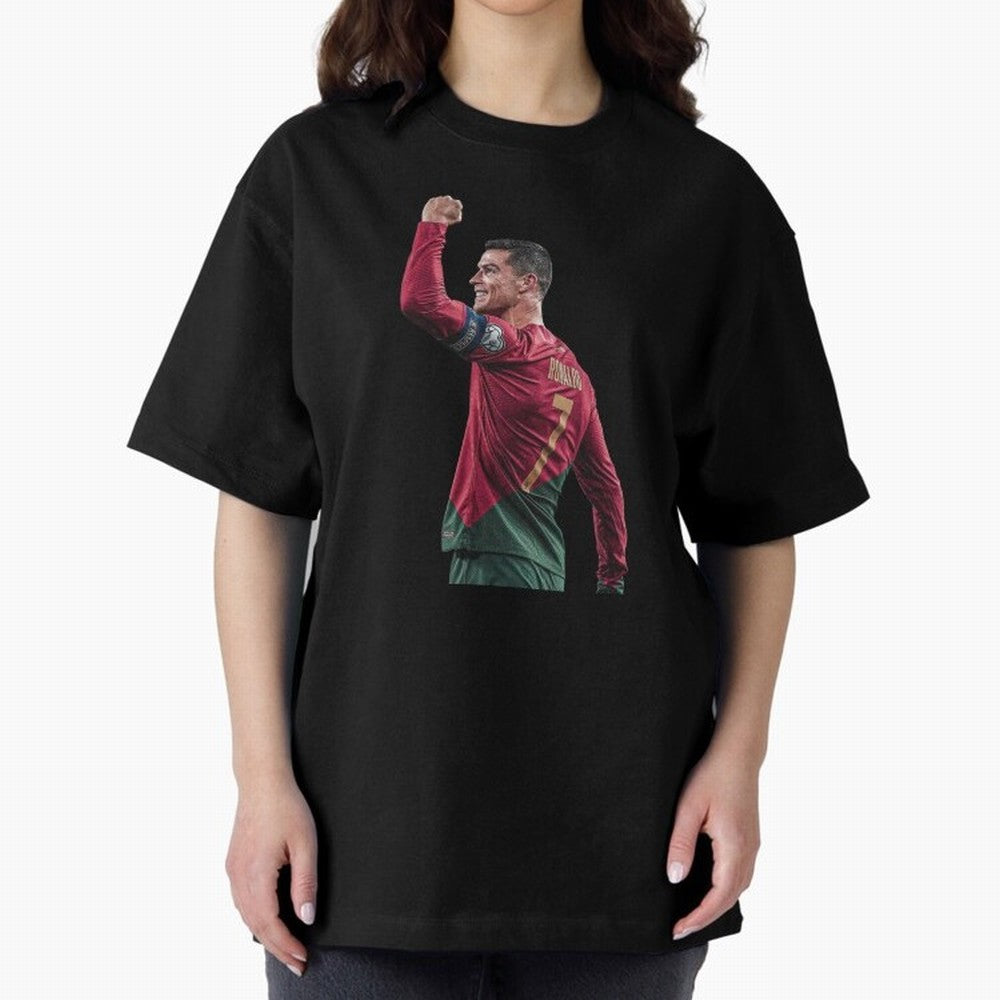 Cristiano Ronaldo Oversized T-Shirt Bring Legendary Rivalry Energy to FIFA World Cup 2026 Spirit, Filled with France, Mbappe and Neymar, Championship Spirit, Famous Goals, Roaring Crowds and International Football Unity; Ideal for Fans Who Follow