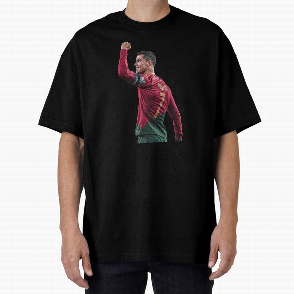 Cristiano Ronaldo Oversized T-Shirt Bring Legendary Rivalry Energy to FIFA World Cup 2026 Spirit, Filled with France, Mbappe and Neymar, Championship Spirit, Famous Goals, Roaring Crowds and International Football Unity; Ideal for Fans Who Follow