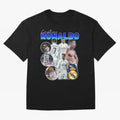 Cristiano Ronaldo Bootleg Oversized T-Shirt Carry the Colors and Pride of Global Football Passion for FIFA World Cup 2026, Connected to Mbappe and Neymar, France and Portugal, Match Day Excitement, Supporter Culture, Golden Goals and Global