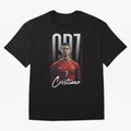 Cristiano Ronaldo Oversized T-Shirt Relive Legendary Nights from Global Football Passion for FIFA World Cup 2026 USA Canada Mexico, Connected to Mbappe and Neymar, Brazil, Stadium Memories, Football Loyalty, International Chants and Championship