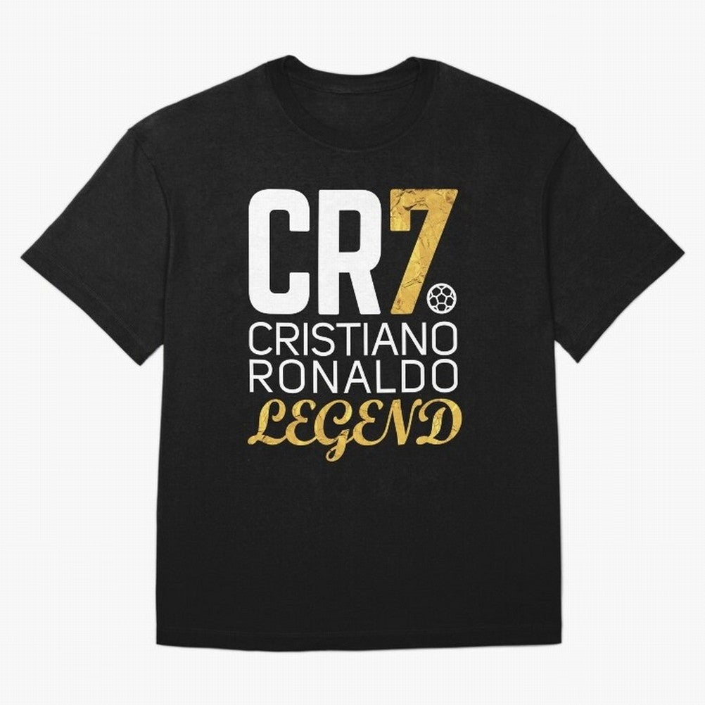 CR7 legend gold Oversized T-Shirt Capture Stadium Memories from FIFA World Cup 2026 for Fans of Haaland and Mbappe and England, France and Netherlands, Bringing Tournament Hype, Historic Matchups, Family Viewing Parties and Global Sports Pride;