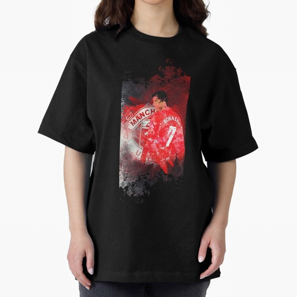 Ronaldo Illustration 002 Oversized T-Shirt Join the FIFA World Cup 2026 Journey through Neymar Highlights, Brazil Pride, Stadium Memories, Football Loyalty, International Chants and Championship Tradition; Created for Match Day Parties, Soccer