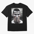 Cristiano Ronaldo Portrait Oversized T-Shirt Feel the Heartbeat of the FIFA World Cup 2026 Group Stage Journey through Mbappe Highlights, Argentina Pride, Global Supporter Spirit, Legendary Goals, National Colors and Tournament Celebration; Perfect