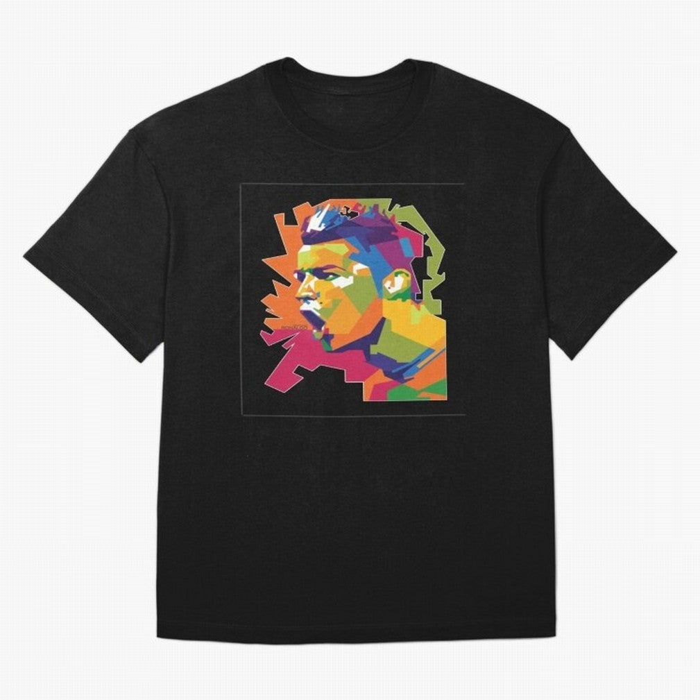 Ronaldo Cristiano Ronaldo pop potrait Oversized T-Shirt Support Your Favorite Stars during FIFA World Cup 2026 USA Canada Mexico Built around Neymar, France and Portugal Energy, Global Supporter Spirit, Legendary Goals, National Colors and