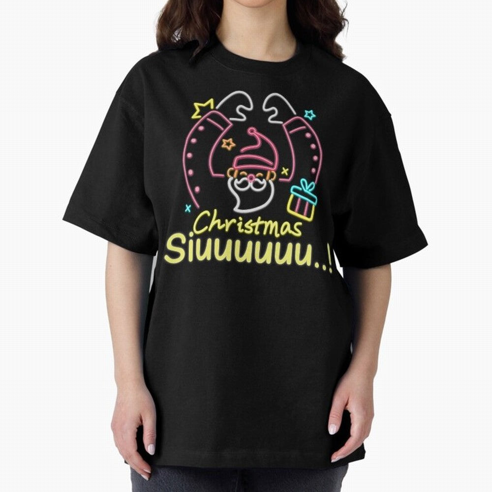 Christmas siuuu CR7 goal Oversized T-Shirt Support Match Day Hype around FIFA World Cup 2026 USA Canada Mexico, Messi, France and Portugal, Champion Mindset, Group Stage Buzz, Knockout Tension and Passionate Fan Culture; Ideal for Football Dads,