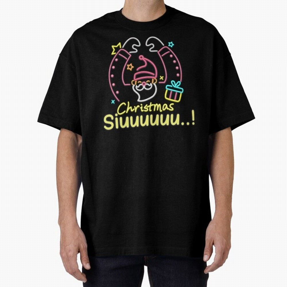 Christmas siuuu CR7 goal Oversized T-Shirt Support Match Day Hype around FIFA World Cup 2026 USA Canada Mexico, Messi, France and Portugal, Champion Mindset, Group Stage Buzz, Knockout Tension and Passionate Fan Culture; Ideal for Football Dads,