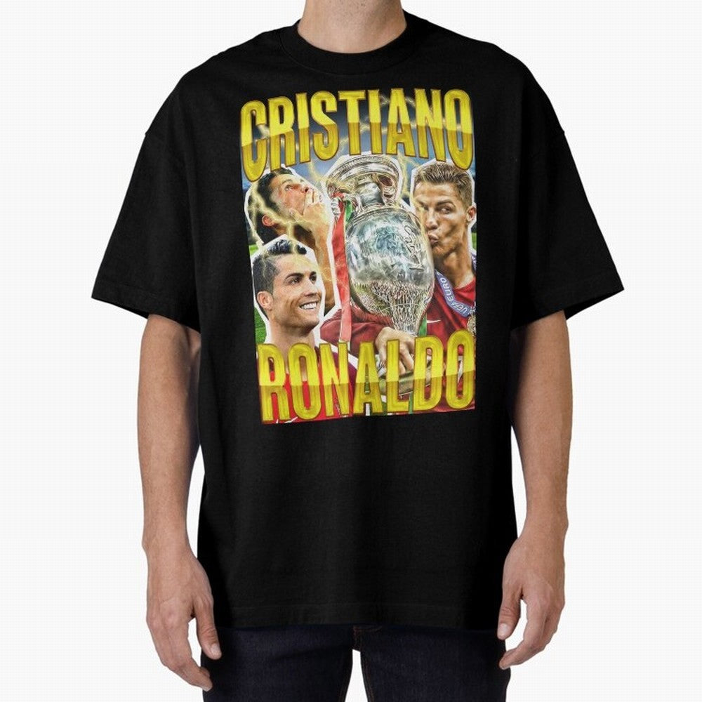 Cristiano Ronaldo CR7 SIUUU El Bicho Vintage Retro Design Oversized T-Shirt Make Every Match About the FIFA World Cup 2026 Journey through Mbappe Highlights, France and Portugal Pride, Stadium Chants, National Pride, Trophy Dreams and Unforgettable