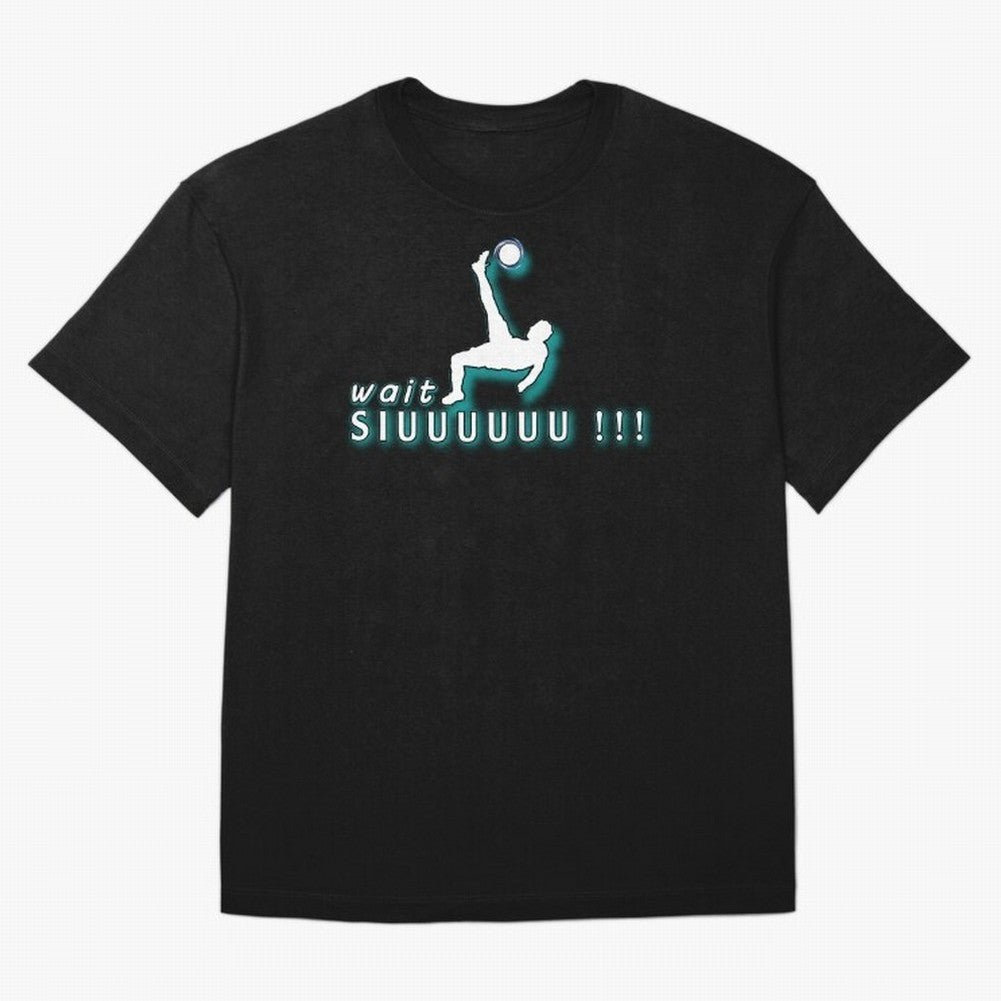Wait siuuu CR7 goal Oversized T-Shirt Bring Retro Soccer Energy to FIFA World Cup 2026 Group Stage Spirit, Built around England, France and Netherlands, Cristiano Ronaldo, Stadium Memories, Football Loyalty, International Chants and Championship