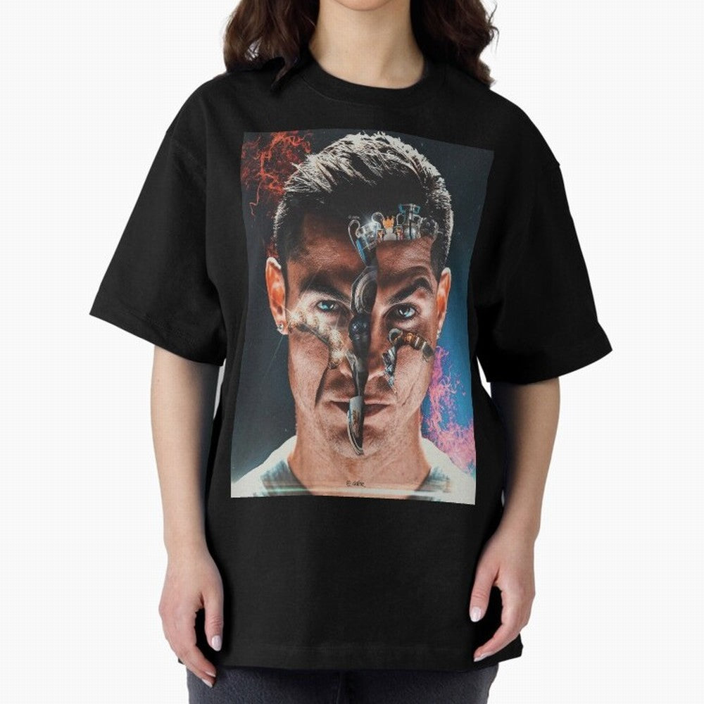 CR7 Career Titles+Ballon (x5) Oversized T-Shirt Embrace FIFA World Cup 2026 Group Stage for Fans of Neymar and Brazil, Bringing Football Passion, Legendary Performances, Festival Vibes and Supporter Community; Built for Supporters Chasing Trophy