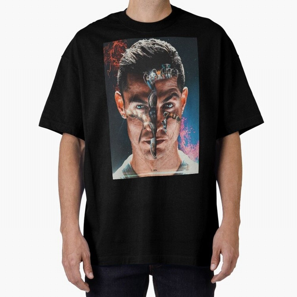 CR7 Career Titles+Ballon (x5) Oversized T-Shirt Embrace FIFA World Cup 2026 Group Stage for Fans of Neymar and Brazil, Bringing Football Passion, Legendary Performances, Festival Vibes and Supporter Community; Built for Supporters Chasing Trophy