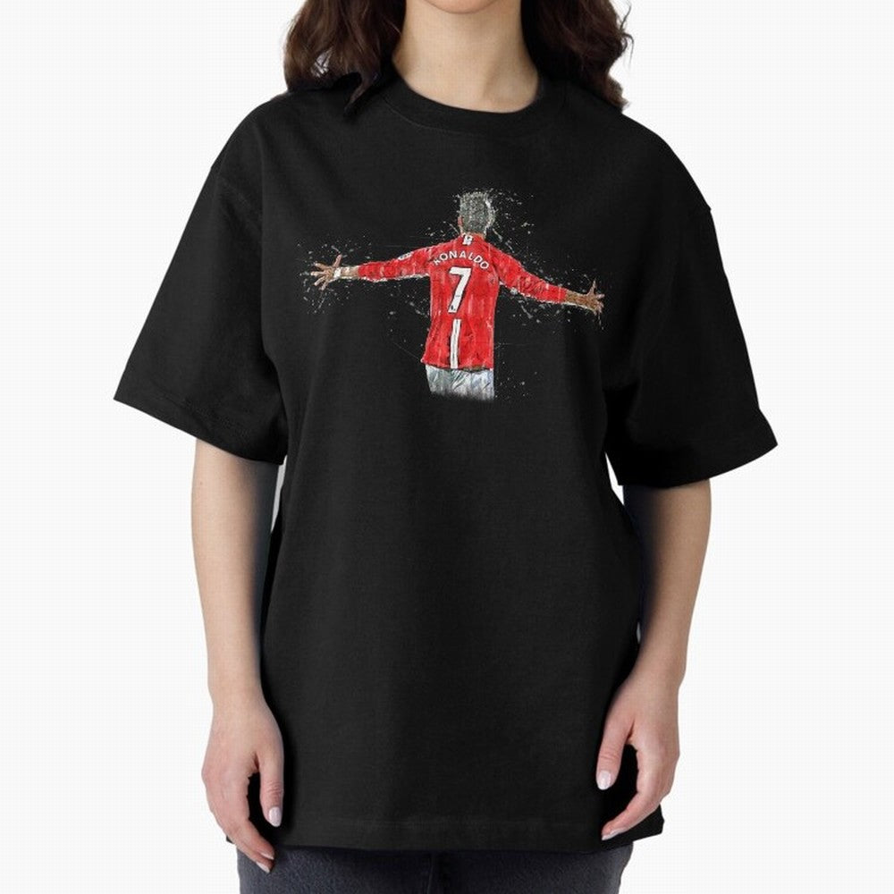 Cristiano Ronaldo 8 Oversized T-Shirt Honor Champions and Dreams in FIFA World Cup 2026 Spirit, Connected to Argentina, Messi, Soccer Culture, Superstar Moments, National Team Dreams and Competitive Fire; Built for Supporters Chasing Trophy Dreams,