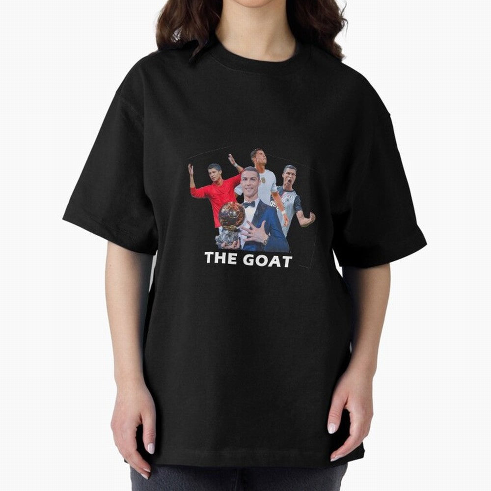 Cristiano Ronaldo Oversized T-Shirt Relive FIFA World Cup 2026 for Fans of Haaland and France, Bringing Retro Football Energy, Iconic Rivalries, Trophy Chase Drama and Stadium Atmosphere; Great for Supporters Who Love Legendary Players, National