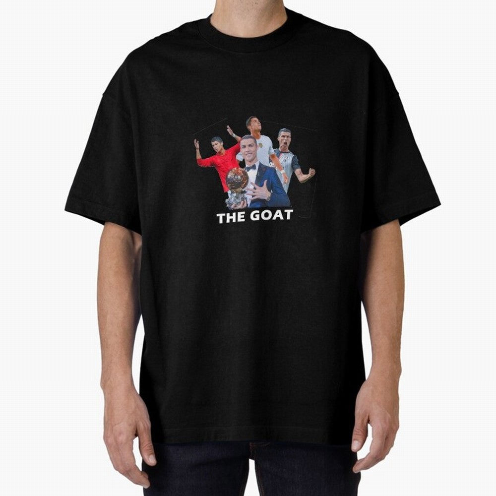 Cristiano Ronaldo Oversized T-Shirt Relive FIFA World Cup 2026 for Fans of Haaland and France, Bringing Retro Football Energy, Iconic Rivalries, Trophy Chase Drama and Stadium Atmosphere; Great for Supporters Who Love Legendary Players, National