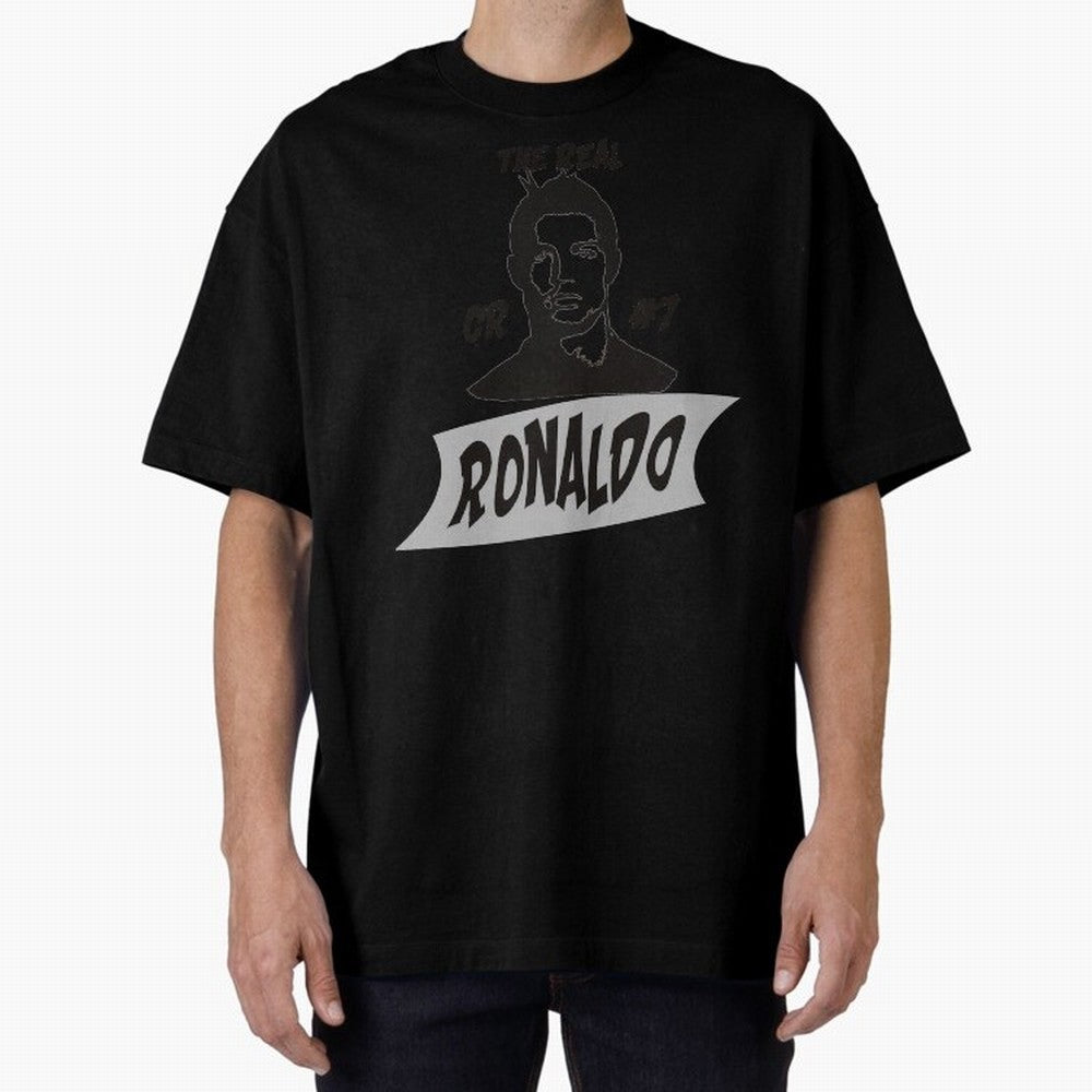 The Real Ronaldo Oversized T-Shirt Bring a Champion Mindset to Match Day Hype around FIFA World Cup 2026, Haaland, Brazil, Portugal and Argentina, Match Day Excitement, Supporter Culture, Golden Goals and Global Football Passion; Great for