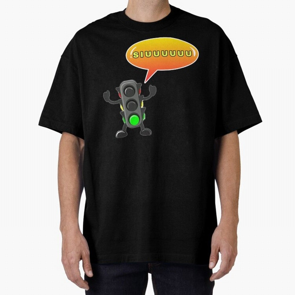 traffic light Siuuu Cristiano ronaldo goal Oversized T-Shirt Celebrate Global Football Passion for FIFA World Cup 2026 Group Stage, Made for Cristiano Ronaldo, Haaland and CR7, Brazil, Tournament Hype, Historic Matchups, Family Viewing Parties and