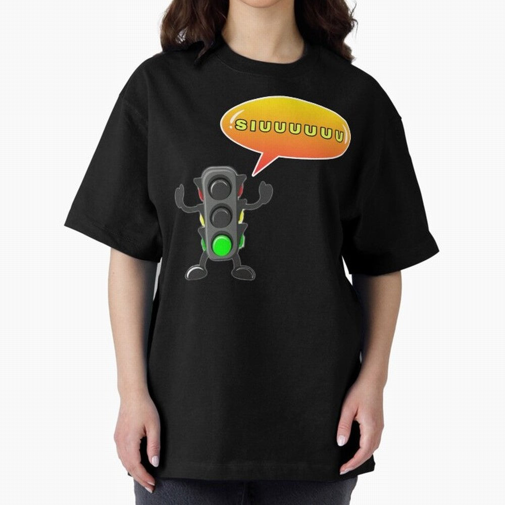 traffic light Siuuu Cristiano ronaldo goal Oversized T-Shirt Celebrate Global Football Passion for FIFA World Cup 2026 Group Stage, Made for Cristiano Ronaldo, Haaland and CR7, Brazil, Tournament Hype, Historic Matchups, Family Viewing Parties and