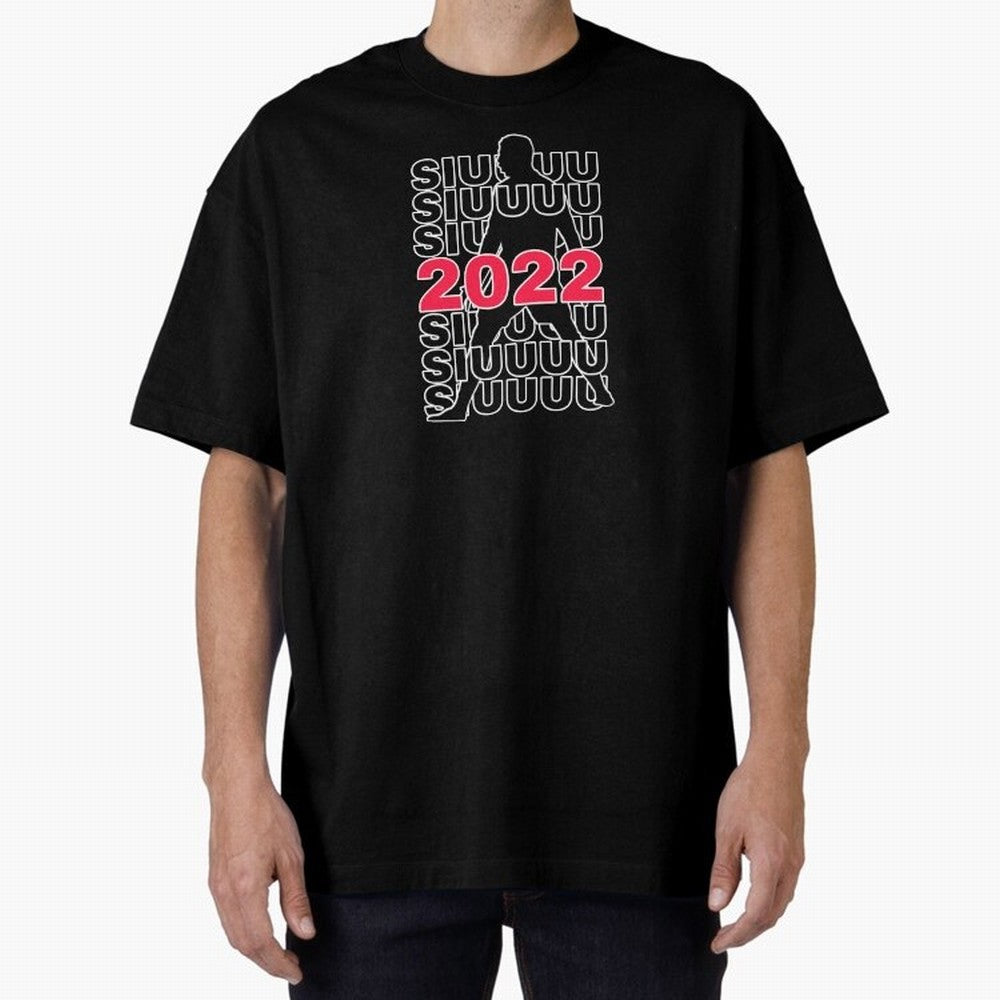 Siuuu 2022 Cristiano ronaldo goal Oversized T-Shirt Celebrate Classic Football Spirit in FIFA World Cup 2026 for Fans of CR7 and Messi and England and Germany, Bringing Football History, Final Match Energy, Crowd Noise and Once in a Lifetime