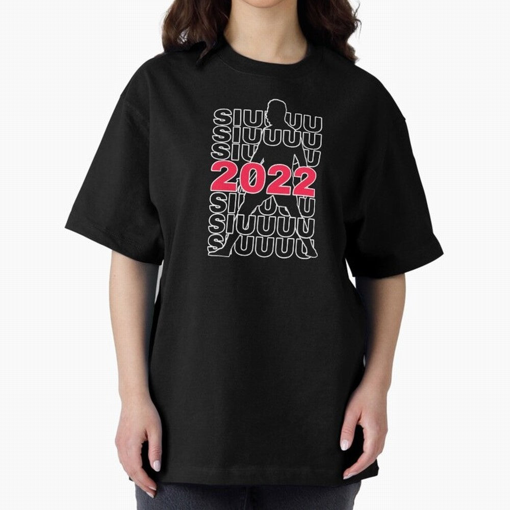 Siuuu 2022 Cristiano ronaldo goal Oversized T-Shirt Celebrate Classic Football Spirit in FIFA World Cup 2026 for Fans of CR7 and Messi and England and Germany, Bringing Football History, Final Match Energy, Crowd Noise and Once in a Lifetime