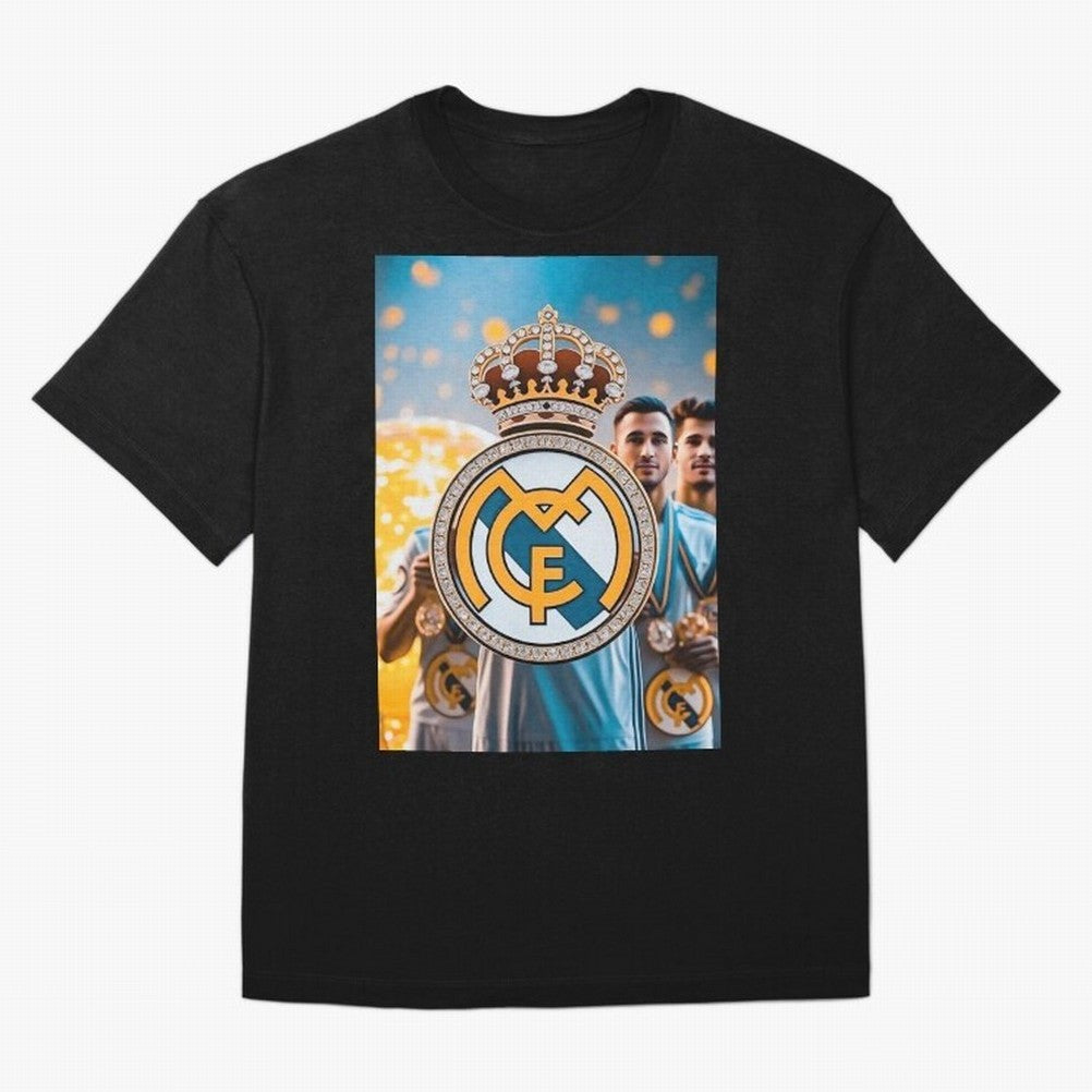 El Medall¨®n Del Real Madrid Oversized T-Shirt Live the Energy of FIFA World Cup 2026 USA Canada Mexico for Fans of Messi and Cristiano Ronaldo and France, Bringing Football Passion, Legendary Performances, Festival Vibes and Supporter Community;