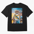 El Medall¨®n Del Real Madrid Oversized T-Shirt Live the Energy of FIFA World Cup 2026 USA Canada Mexico for Fans of Messi and Cristiano Ronaldo and France, Bringing Football Passion, Legendary Performances, Festival Vibes and Supporter Community;