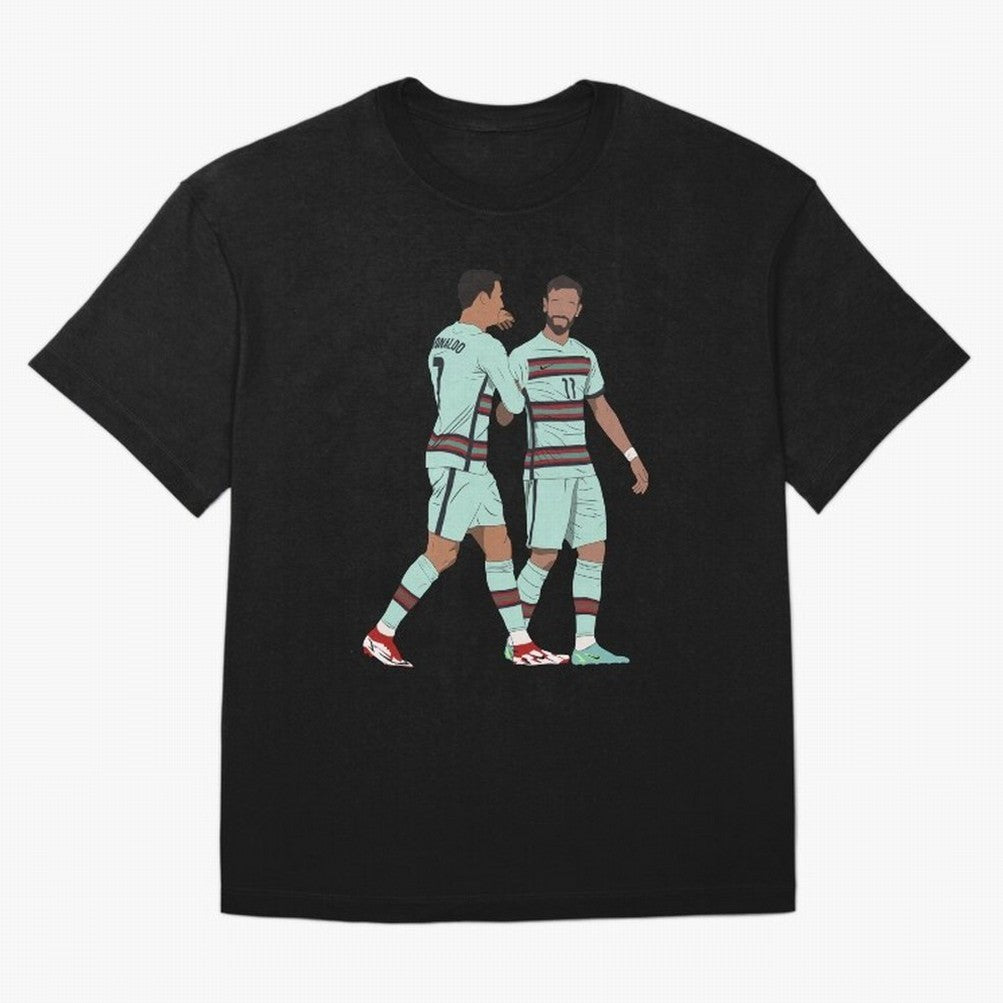 Cristiano Ronaldo & Bruno Fernandes Portugal Oversized T-Shirt Relive the Noise and Pride of the FIFA World Cup 2026 USA Canada Mexico Journey through Neymar Highlights, England Pride, Match Day Excitement, Supporter Culture, Golden Goals and