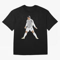 Cristiano Ronaldo 3 Oversized T-Shirt Support the Legends of FIFA World Cup 2026 Group Stage Spirit, Capturing France, Messi, CR7 and Mbappe, Worldwide Fan Energy, Dramatic Goals, Stadium Lights and Championship Celebrations; Perfect for People Who