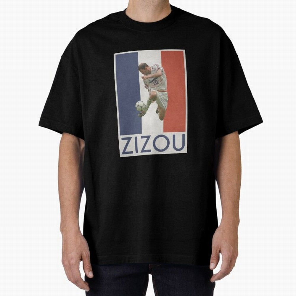 Football - Zidane Oversized T-Shirt Celebrate Football Heritage in FIFA World Cup 2026 for Fans of Messi and Cristiano Ronaldo and Argentina, Bringing Football History, Final Match Energy, Crowd Noise and Once in a Lifetime Moments; Ideal for