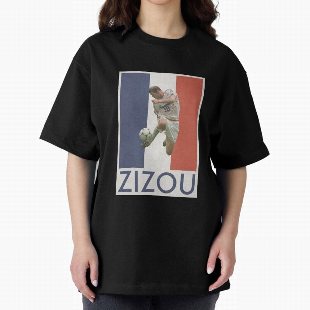 Football - Zidane Oversized T-Shirt Celebrate Football Heritage in FIFA World Cup 2026 for Fans of Messi and Cristiano Ronaldo and Argentina, Bringing Football History, Final Match Energy, Crowd Noise and Once in a Lifetime Moments; Ideal for