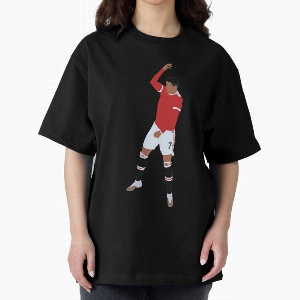 Cristiano Ronaldo 4 Oversized T-Shirt Bring Trophy Dreams to FIFA World Cup 2026 USA Canada Mexico for Fans of Mbappe and Germany, Bringing Champion Mindset, Group Stage Buzz, Knockout Tension and Passionate Fan Culture; Perfect for Fans,