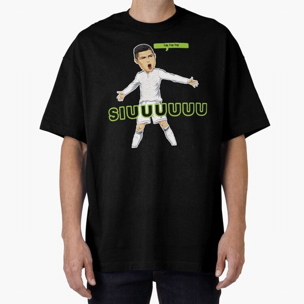 Hehehe SUIII Cristiano ronaldo Oversized T-Shirt Bring Champion Energy into FIFA World Cup 2026 for Fans of Neymar and Netherlands, Bringing Match Day Excitement, Supporter Culture, Golden Goals and Global Football Passion; Great for Supporters Who