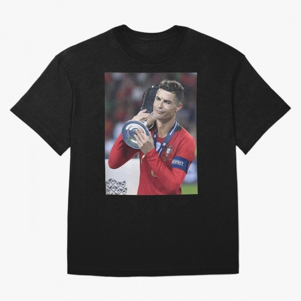 Todos Portugal 2019 Cr7 Oversized T-Shirt Show Championship Spirit for FIFA World Cup 2026 Capturing CR7, Brazil Energy, Championship Spirit, Famous Goals, Roaring Crowds and International Football Unity; Perfect for People Who Love Argentina,