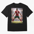 Cristiano Ronaldo Portuguese Legend Number Seven SIUUU Oversized T-Shirt Remember FIFA World Cup 2026 USA Canada Mexico for Fans of Cristiano Ronaldo, Haaland and CR7 and Portugal, Spain and Germany, Bringing Champion Mindset, Group Stage Buzz,