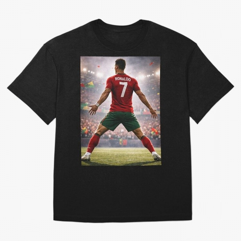 Cristiano Ronaldo Portuguese Legend Number Seven SIUUU Oversized T-Shirt Remember FIFA World Cup 2026 USA Canada Mexico for Fans of Cristiano Ronaldo, Haaland and CR7 and Portugal, Spain and Germany, Bringing Champion Mindset, Group Stage Buzz,