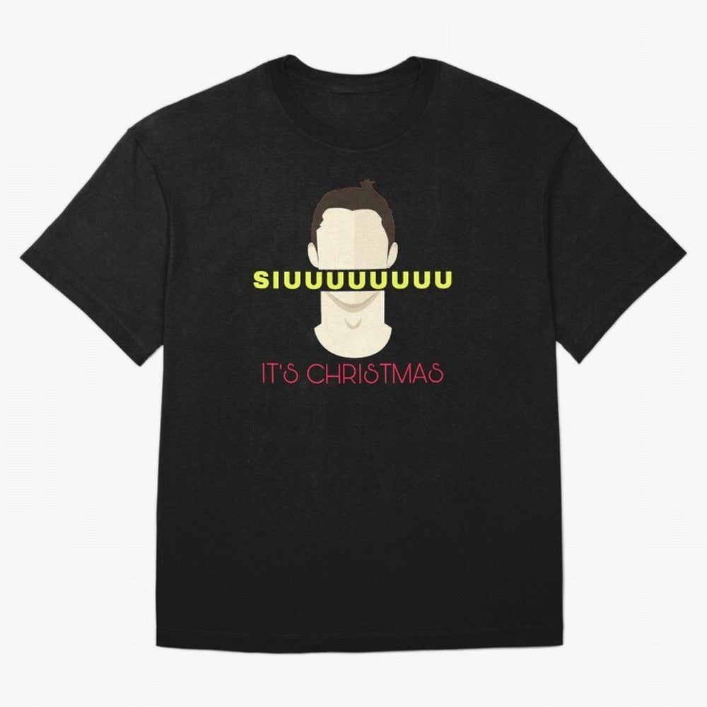 Siuuu it¡¯s Christmas CR7 Oversized T-Shirt Bring World Football Passion into Global Football Passion for FIFA World Cup 2026, Built around Neymar, Haaland and Cristiano Ronaldo, England, France and Netherlands, Goal Celebration Energy, Supporter