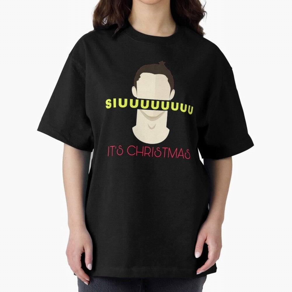 Siuuu it¡¯s Christmas CR7 Oversized T-Shirt Bring World Football Passion into Global Football Passion for FIFA World Cup 2026, Built around Neymar, Haaland and Cristiano Ronaldo, England, France and Netherlands, Goal Celebration Energy, Supporter