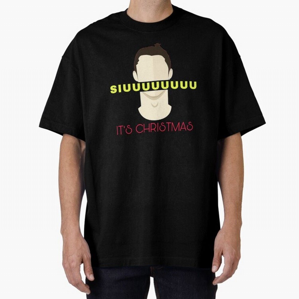 Siuuu it¡¯s Christmas CR7 Oversized T-Shirt Bring World Football Passion into Global Football Passion for FIFA World Cup 2026, Built around Neymar, Haaland and Cristiano Ronaldo, England, France and Netherlands, Goal Celebration Energy, Supporter