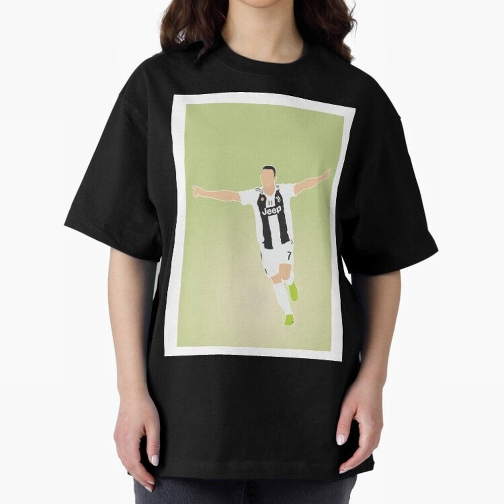 CRISTIANO RONALDO Oversized T-Shirt Keep the Legacy of FIFA World Cup 2026 Group Stage for Fans of CR7 and Messi and Brazil, Bringing Tournament Hype, Historic Matchups, Family Viewing Parties and Global Sports Pride; Perfect for Supporters Who