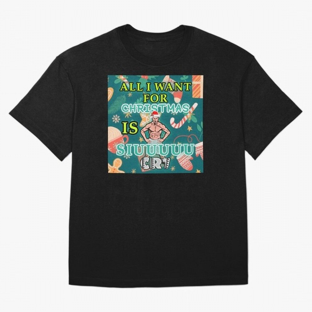 All i want for christmas is siuuu Oversized T-Shirt Feel the Roar of FIFA World Cup 2026 Group Stage Featuring Neymar, Brazil, Portugal and Argentina Energy, Game Day Rituals, Football Legends, Country Pride and the Road to the Final; Created for