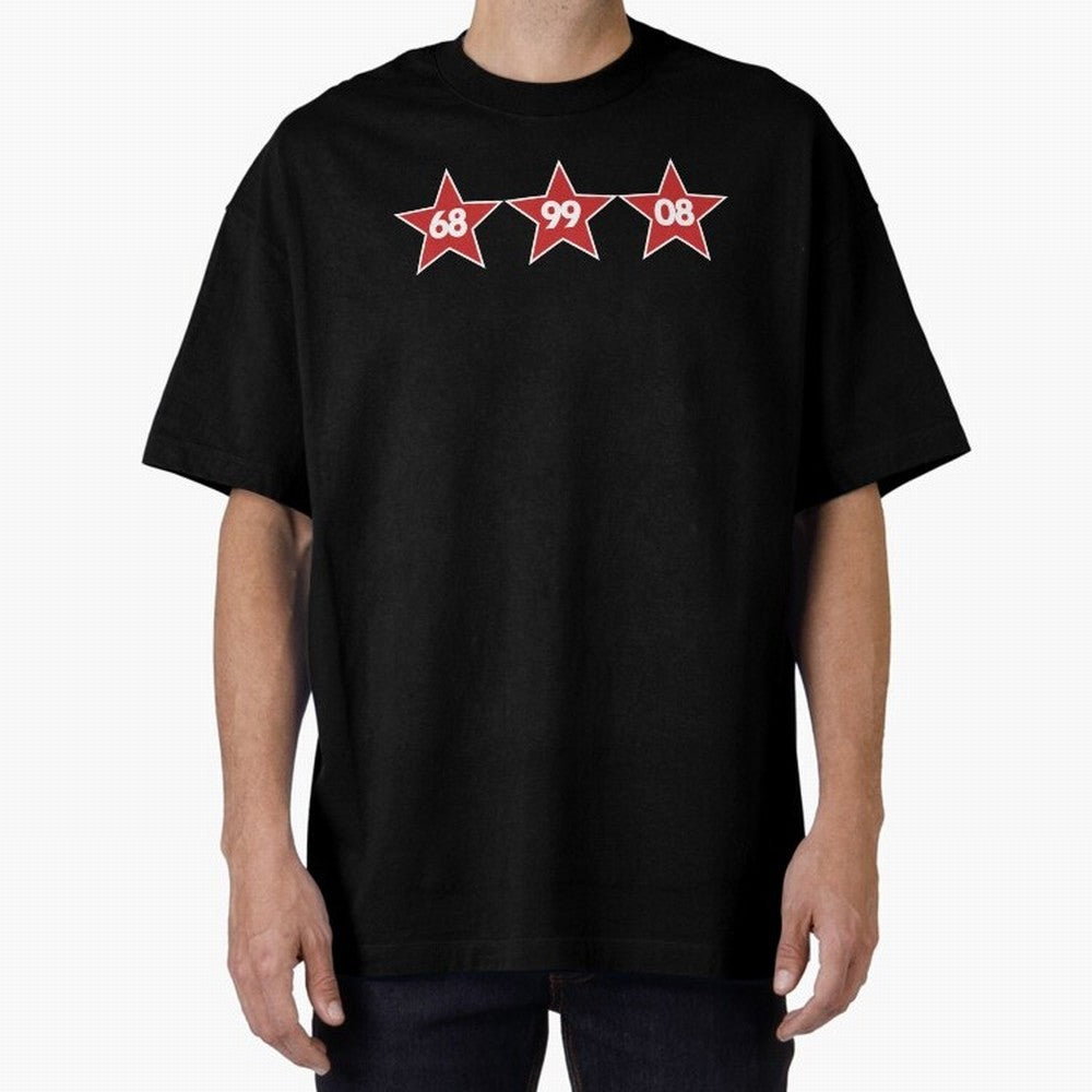 Manchester United European Cups Oversized T-Shirt Celebrate Every Goal in FIFA World Cup 2026 USA Canada Mexico Spirit, Featuring Spain, Haaland and Mbappe, Supporter Pride, Iconic Celebrations, Legendary Names and Global Match Day Energy; Great