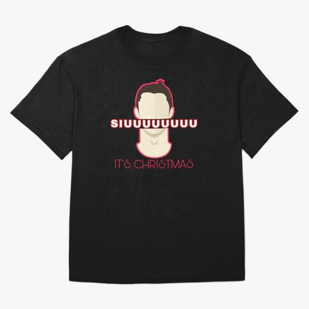 Siuuu it¡¯s Christmas CR7 funnu Oversized T-Shirt Celebrate Every Goal in FIFA World Cup 2026 Group Stage Spirit, Driven by France, Cristiano Ronaldo, Haaland and CR7, Soccer Culture, Superstar Moments, National Team Dreams and Competitive Fire;