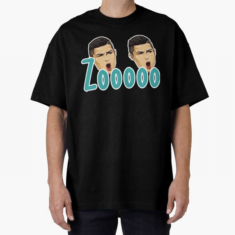 Zooo CR7 funny goal Oversized T-Shirt Show Match Day Excitement for Match Day Hype around FIFA World Cup 2026, Messi, CR7 and Mbappe, Brazil, Portugal and Argentina, Championship Spirit, Famous Goals, Roaring Crowds and International Football