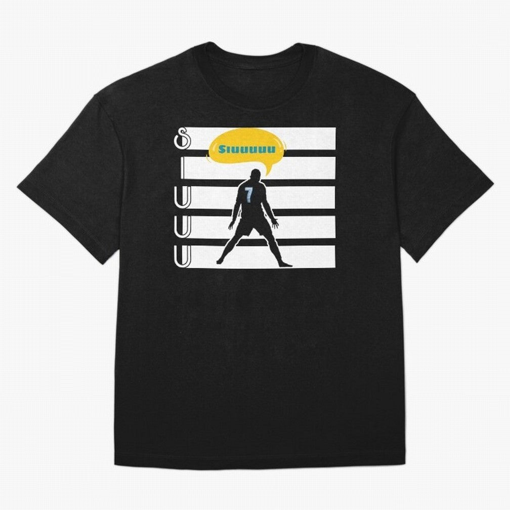 Siuuu CR7 goal Oversized T-Shirt Celebrate Football Heritage in FIFA World Cup 2026 for Fans of Messi and Cristiano Ronaldo and Argentina, Bringing Football History, Final Match Energy, Crowd Noise and Once in a Lifetime Moments; Ideal for Football
