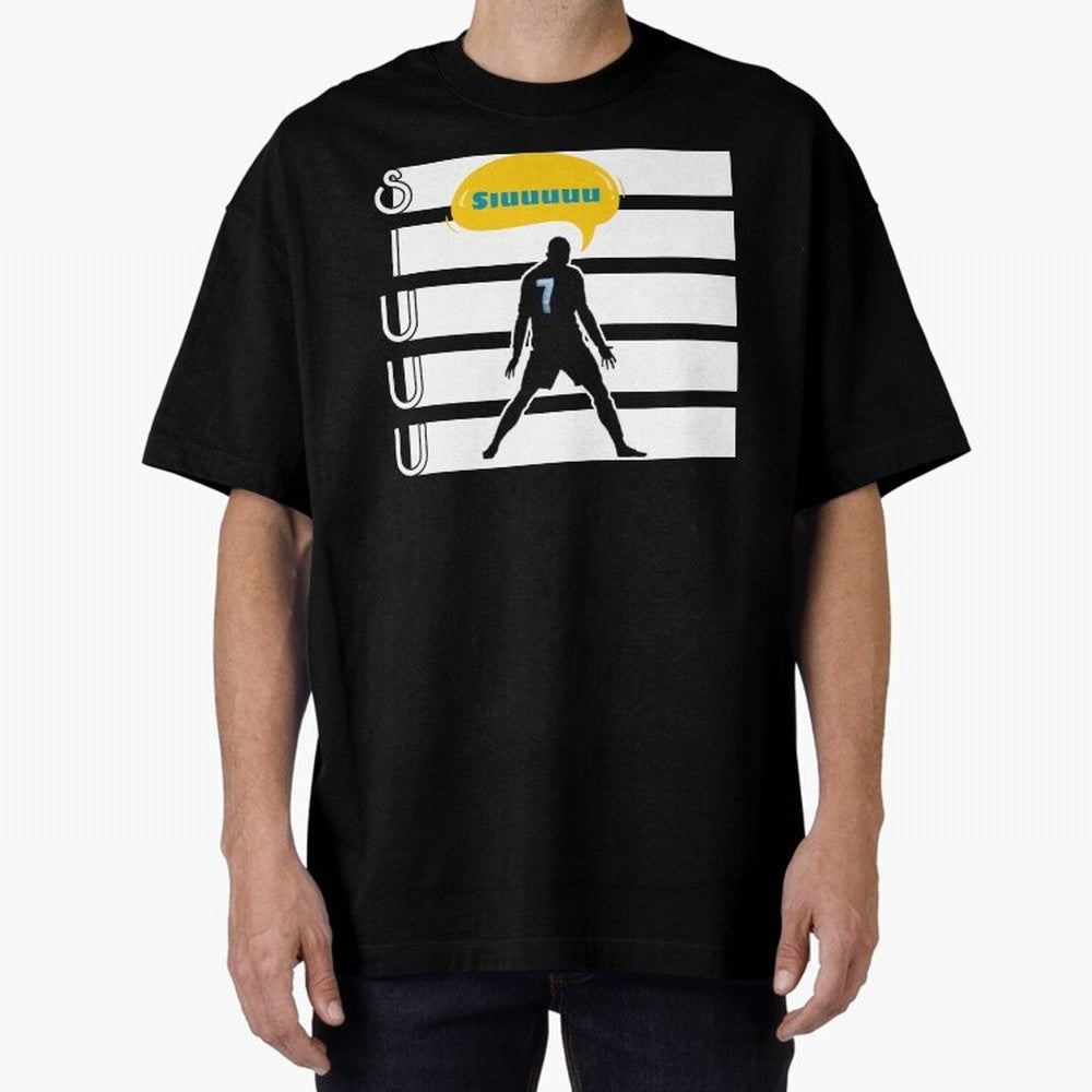 Siuuu CR7 goal Oversized T-Shirt Celebrate Football Heritage in FIFA World Cup 2026 for Fans of Messi and Cristiano Ronaldo and Argentina, Bringing Football History, Final Match Energy, Crowd Noise and Once in a Lifetime Moments; Ideal for Football