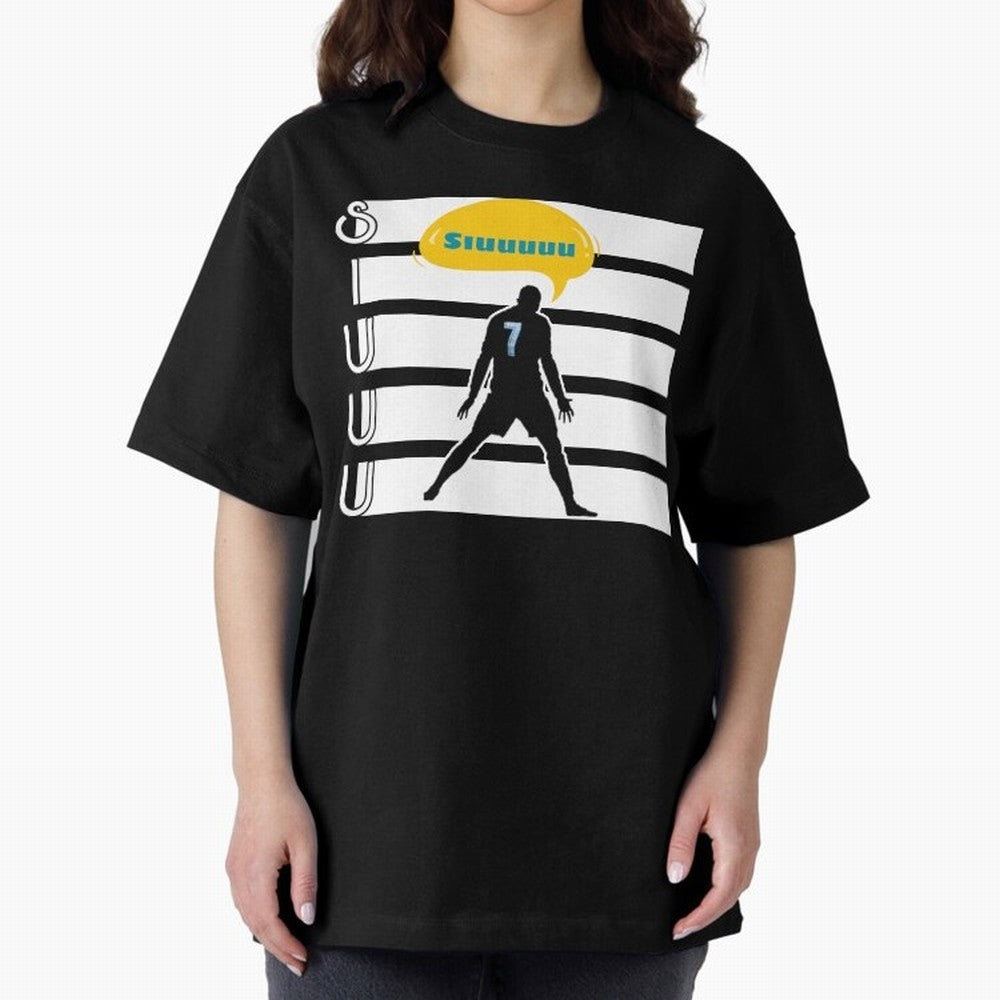 Siuuu CR7 goal Oversized T-Shirt Celebrate Football Heritage in FIFA World Cup 2026 for Fans of Messi and Cristiano Ronaldo and Argentina, Bringing Football History, Final Match Energy, Crowd Noise and Once in a Lifetime Moments; Ideal for Football