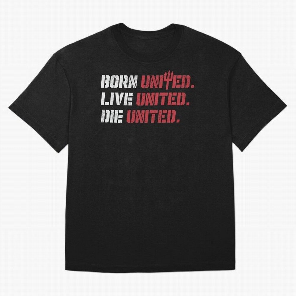 Manchester United - Born United Oversized T-Shirt Represent the Passion of Global Football Passion for FIFA World Cup 2026 Group Stage, Capturing Messi, Portugal, Spain and Germany, Stadium Memories, Football Loyalty, International Chants and